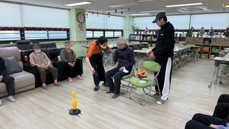 신체활동  고리 던지기 