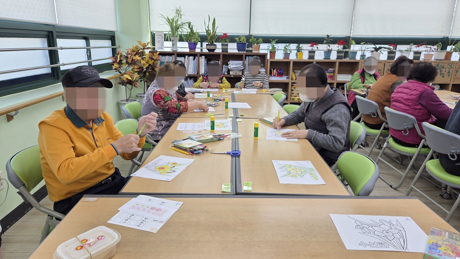 인지활동 - 수선화 그리기